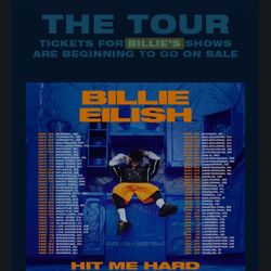 Billie Eillish FLOOOR TICKETS 