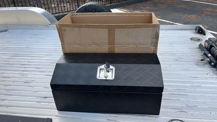 Black Aluminum Checker Plate Tool Box