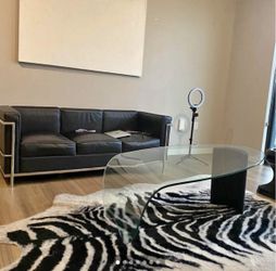 Copenhagen Waterfall Curved Glass Coffee Table 