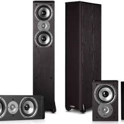 Polk Audio TSI300 5.1 Home Theater Speakers and Polk PSW10 10” Subwoofer
