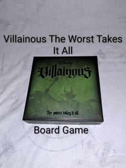 Disney Villainous The Worst Takes It All Board Game In Excellent New Condition (Is Complete Nothing Missing)