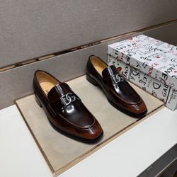 Dolce Gabbana Men’s Leather Shoes With Box New 