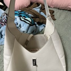 White Leather Purse 