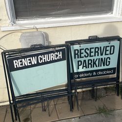 8 metal  signs 20 dollars each pickup only