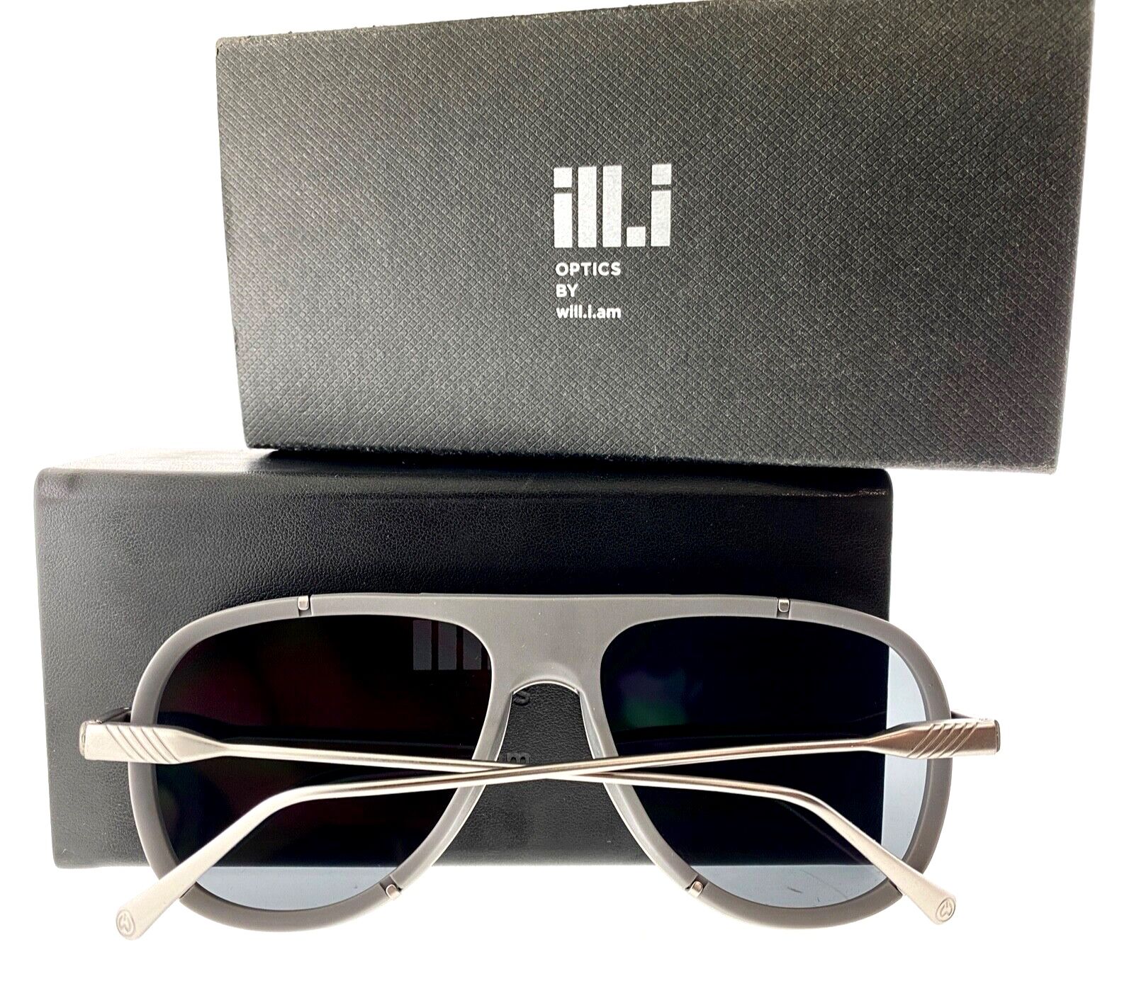 Men's GRAY Sunglasses ilLi WA518SO2 Titanium temple 62 13 - 150 glasses mens women’s unisex Aviator American +CASE - GOOD LENS QUALITY!!!