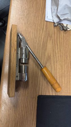 Heavy Duty Pecan and Nut Cracker Tool Wood Base and Adjustable Handle
