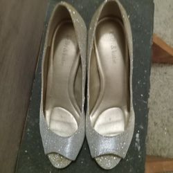Silver High Heels 