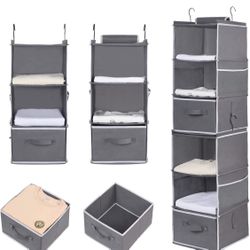 6 shelf Hanging Closet Organizer