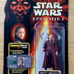 Star Wars Episode 1 Queen Amidala CommTalk Chip Hasbro 1999 Sealed Figure