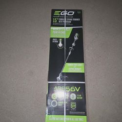 Ego 15 Inch String Trimmer with Powerload 56v (battery and charger included)