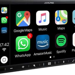 Alpine iLX-W650 7" Double DIN Touchscreen Digital Multimedia Receiver with Bluetooth, Apple CarPlay and Android Auto