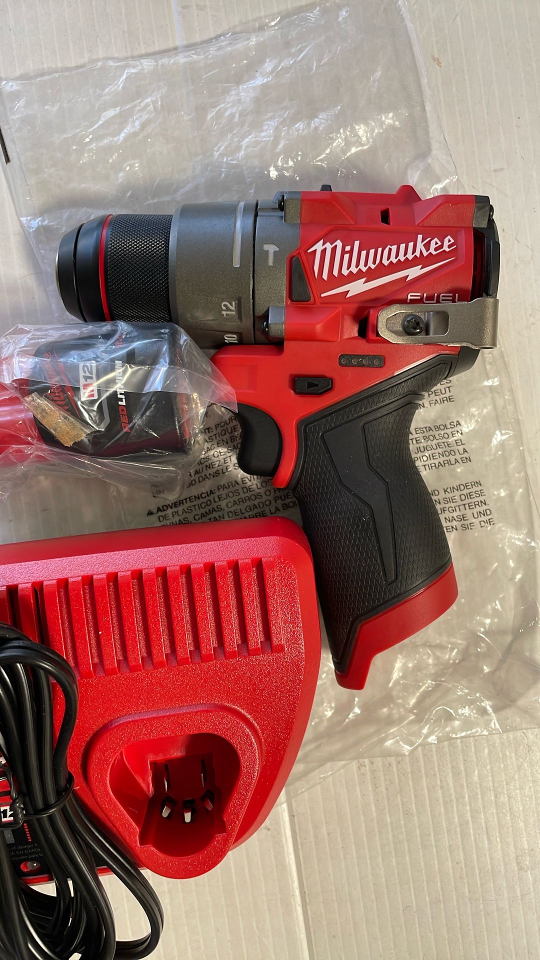 Milwaukee M12 Fuel Hammer Drill ,2.0 Battery $90.00