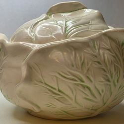 Vintage Holland Mold Ceramic Cabbage Tureen with Lid - Cabbageware