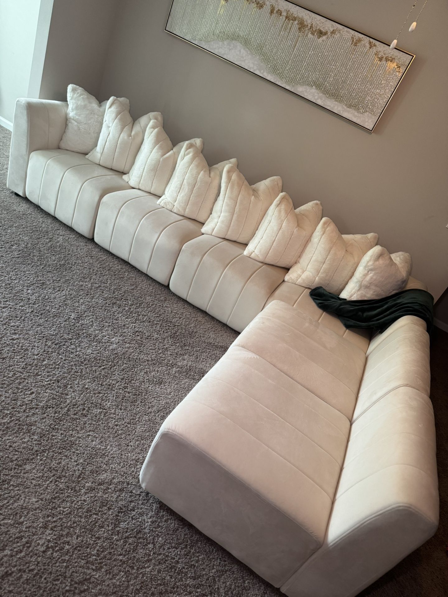 Modern White Sectional Couch