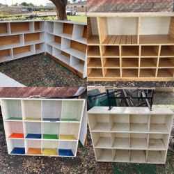 Wooden Cubby Storage Cabinets