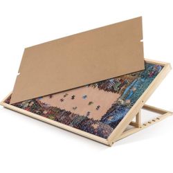 Lavievert 1000 Piece Tilting Jigsaw Puzzle Board with Wooden Cover