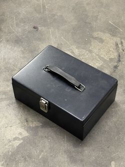 Black Metal Cash Box