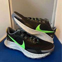 Nike Pegasus Trail 3 Green Strike - Black Running Walking Mens Shoes Size 9.5