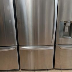 KENMORE BOTTON FREEZER REFRIGERATOR STAINLESS STEEL ON SALE ✅$400✅ FREE DELIVERY AND INSTALLATION