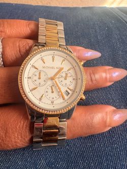 Michael Kors Ritz Two-Tone Chronograph Ladies Watch (Model MK6474)