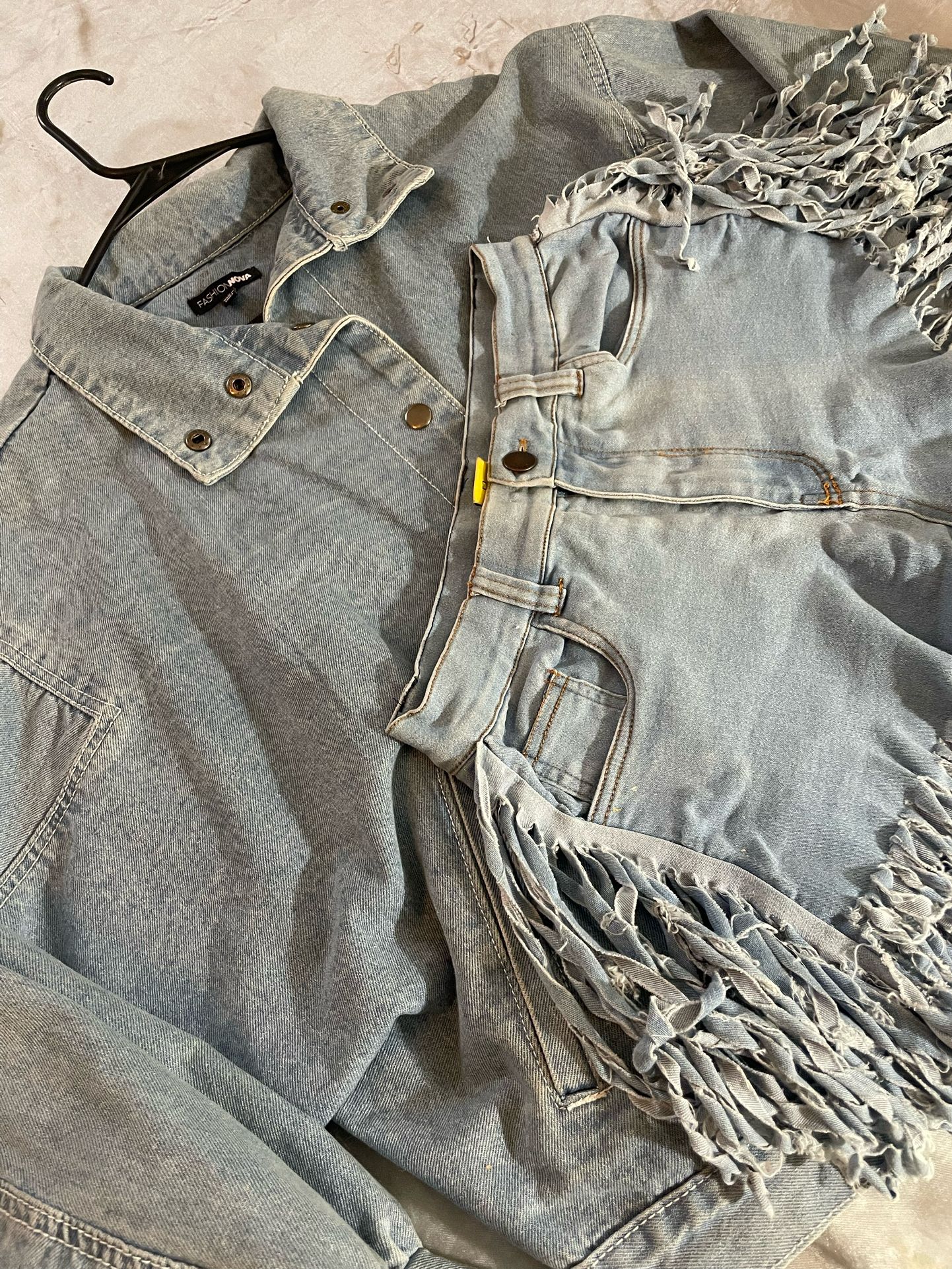 Jean Jacket /Jean shorts Bundle