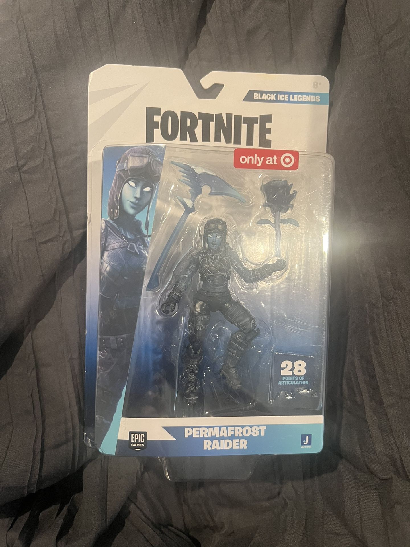 Fortnite 2023 Black Ice Legends Set PERMAFROST RAIDER New 4" Action Figure
