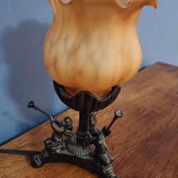 Gorgeous Small Antique Cherub Lamp
