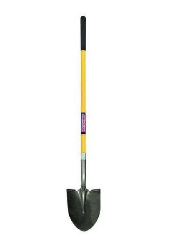 Brand New Westward Round Point Shovel, 48” Handle, 14ga