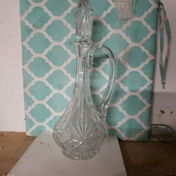 Hand Cut Crystal Decanter 