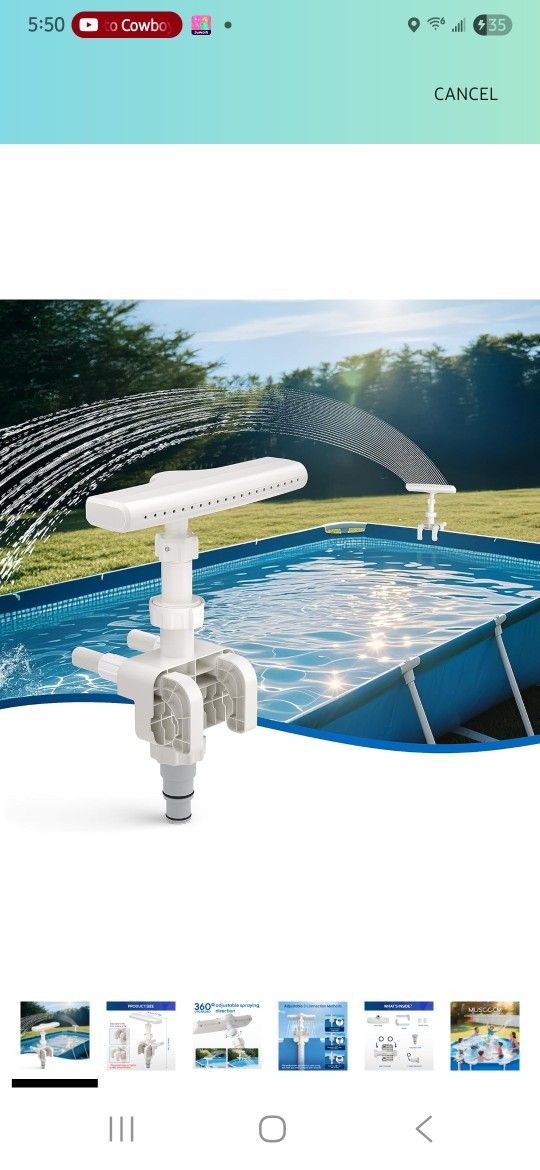 Pool Fountain Sprayer