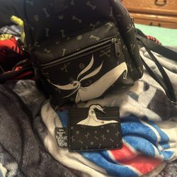 Nightmare Before Christmas Loungefly Mini backpack And Card Holder