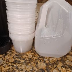 Bowls W Lid Plastic Hot Or Freezer 20ct