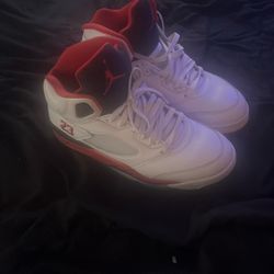 Jordan 5 Fire Red With Box 