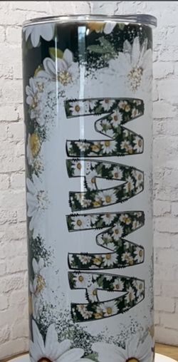 20oz MAMA Daisy Insulated Tumbler With Lid Floral Mother’s Day 