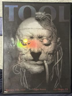 TOOL Poster (w/ Frame) (#234/500) RARE (24”x18”)