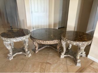 Marble Top Coffee & End Table Set