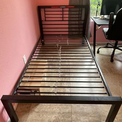 Twin Metal Frame Bed