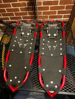 Atlas Snowshoes with Red Frame and Bindings