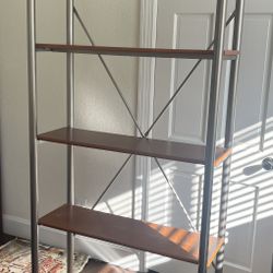 Metal & Solid Wood Shelf