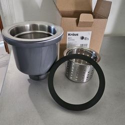 Brand new KRAUS BST-1 Stainless Steel Basket Strainer