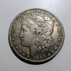  The Morgan Dollar 1899 One Ounce .900 Pure Silver Coin O New Orleans Antique Collectible