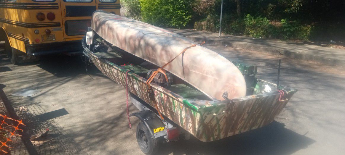 12 Ft Aluminum Boat And Or Canoe