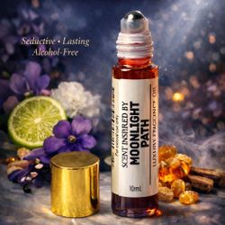Moonlight Path Perfume Oil 10ml Roll On Luxury Long Lasting Fragrance  Description:  Moonlight Path is a soft, romantic fragrance inspired by evening 