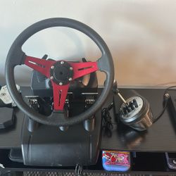 G920 Modded Wheel +Quick Release + Thrustmaster Shifter