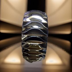 Vintage 1960’s Gold tone Trifari Expansion Wide Bracelet