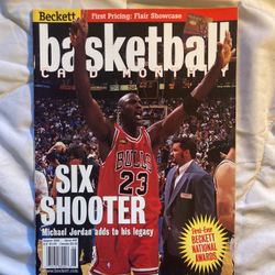 Michael Jordan Beckett Basketball Card Monthly Magazine 