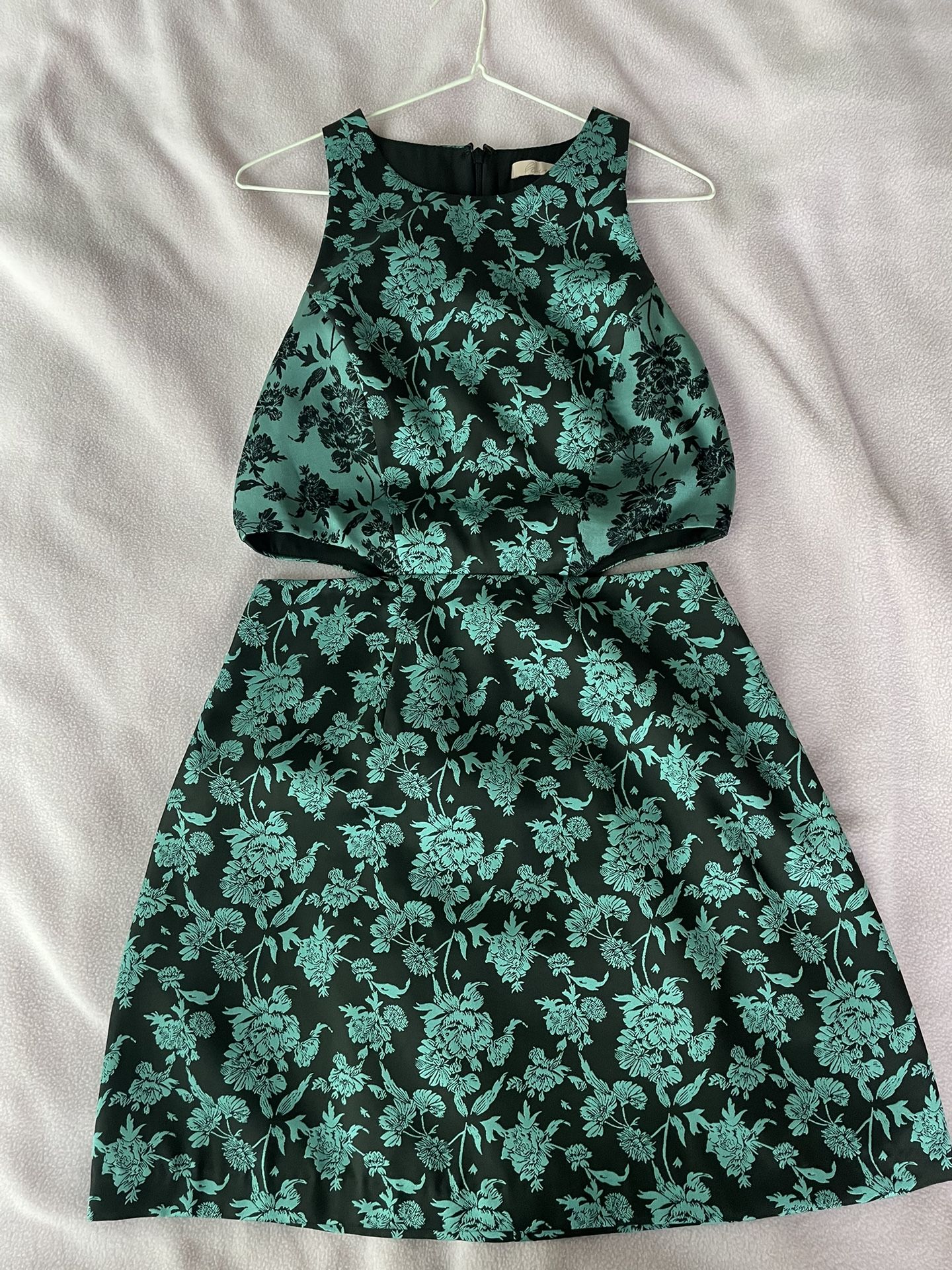 Blue Teal Cocktail Dress