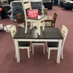 💥HUGE Blowout Furniture Sale!💥 Brand New Table W/ 4 Chairs! $50 Down Takes It Home Today!