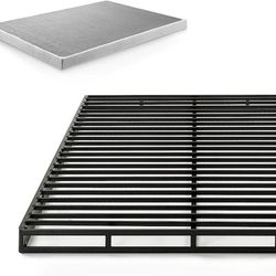 New! 4" Zinus Full Size Metal Box Spring In The Box Seal 