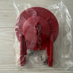 BRAND NEW, NEVER OPENED: 3” Toilet Flapper With Steel Chain, Household Replacement, Bathroom Toilet Hardware